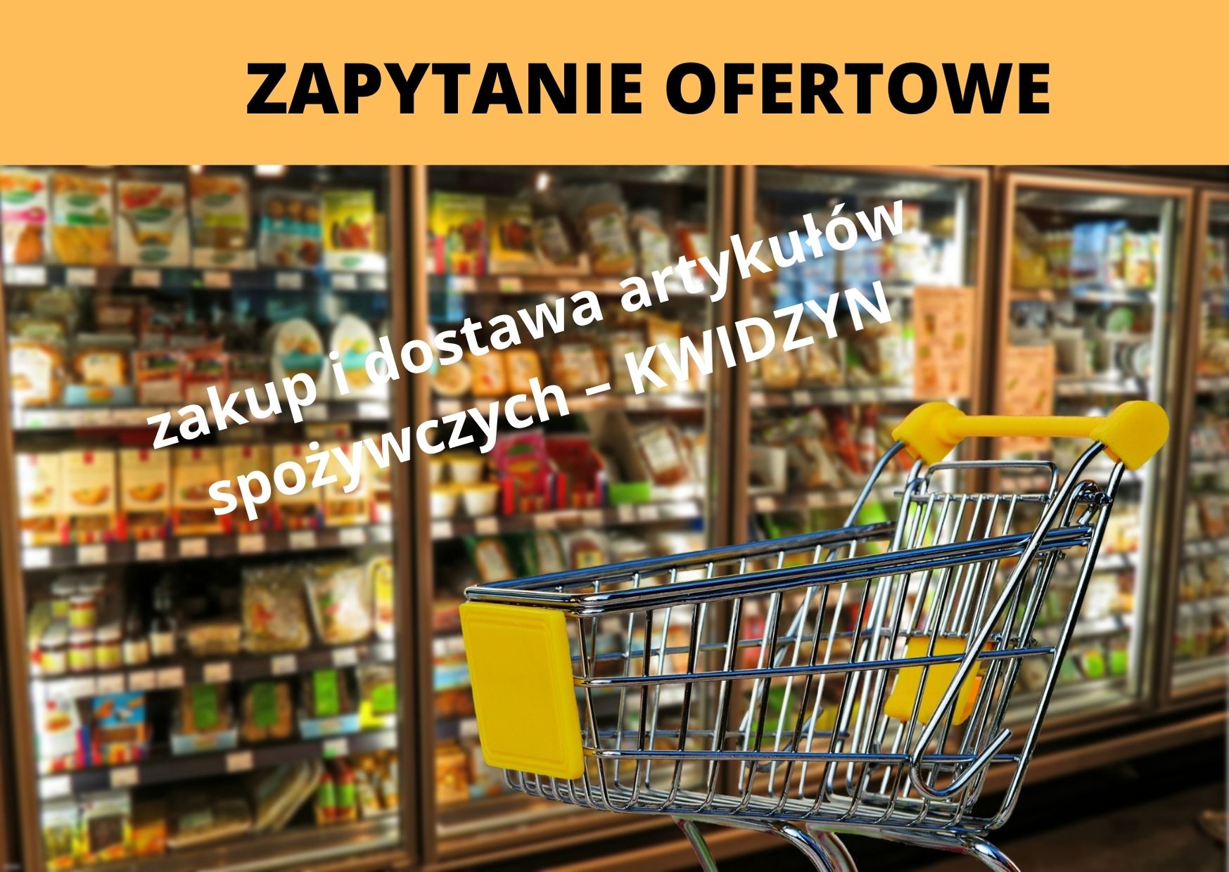 ZAPYTANIE OFERTOWE 07/0092/2021 – zakup i dostawa artykułów spożywczych – Kwidzyn, RPPM.06.02.02-22-0092/20